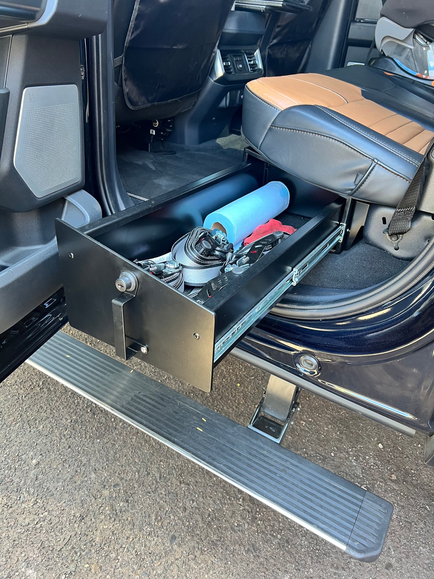 Ford F-Series Under Seat Storage Toolbox w/ Dual 50/50 Drawers